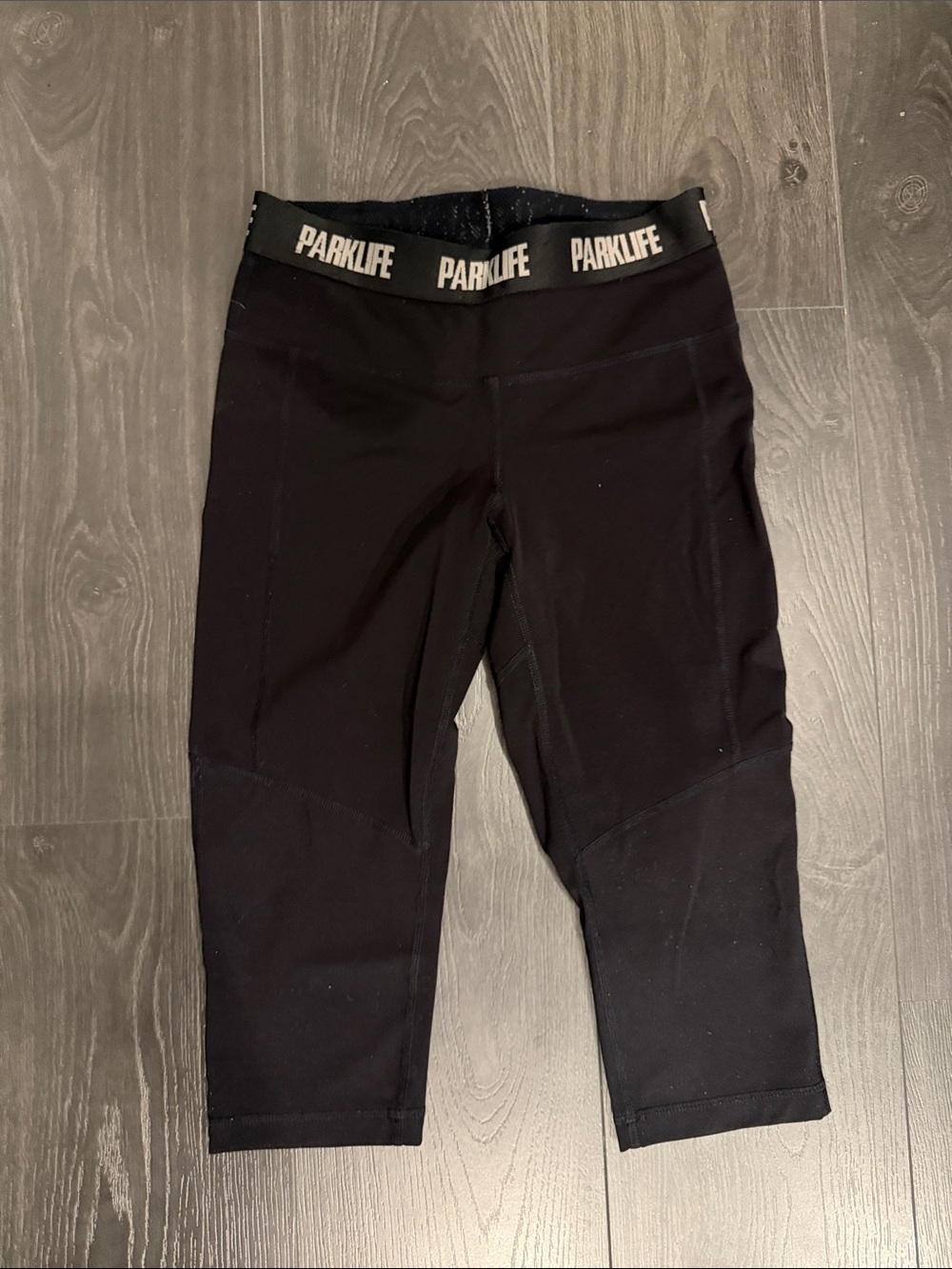 Parklife - Black Athletic Crop Leggings